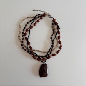 Boho multi-strand necklace